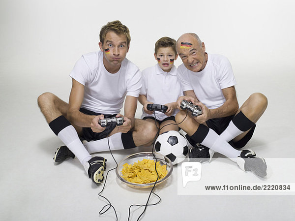 Deutsche Fußballfans  Videospiel  Portrait