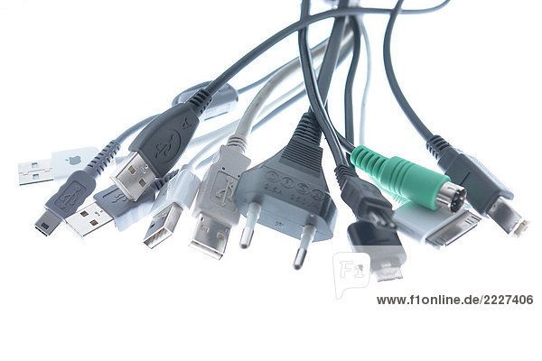 Nahaufnahme-USB-Kabel und Stecker