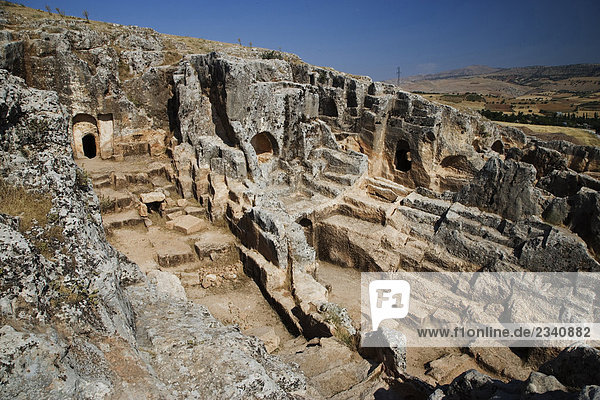 Türkei  archäologische Stätte von Perre  Perre verwendet eine der fünf alten großen Städte des Königreichs Kommagene (D.C. 69 v. Chr.-72)