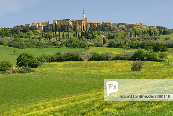 Italien Toskana Val D'Orcia Landschaft