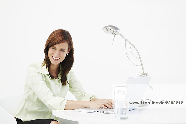 Business woman at desk