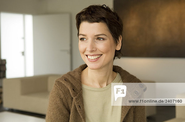 Mid adult woman smiling