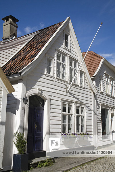 Norway  Bergen  Old Town  historic frame houses