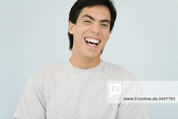 Man laughing  portrait