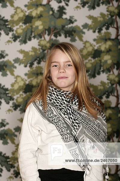 Portrait of a smiling girl Sweden.