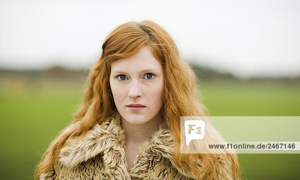 Portrait of a young Scandinavian girl Sweden.
