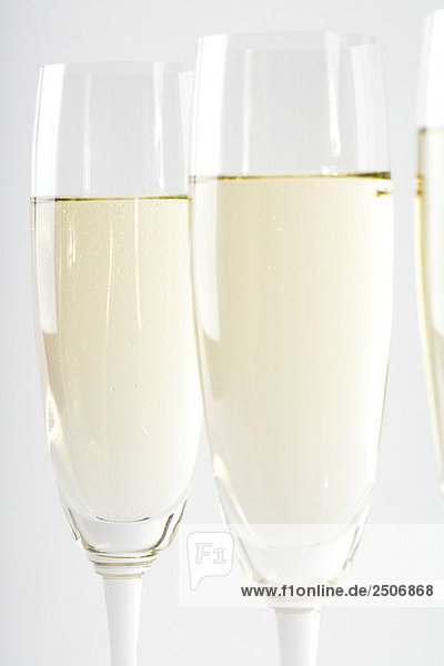 Champagner im Glas  Nahaufnahme