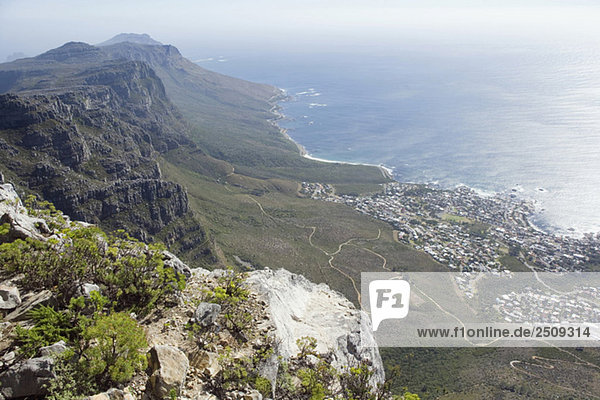 South Africa  Cape Town  view from Table Mountain