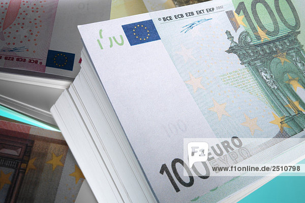 Euro-Banknoten  Nahaufnahme
