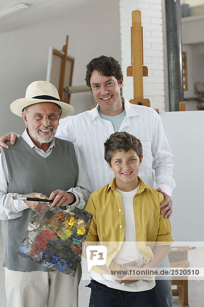 Drei Generationen Malerei im Atelier