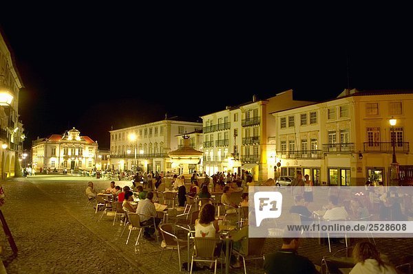 City Center Square  Evora  Portugal