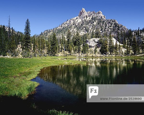 Alpensee Sägezahn Wildnis Idaho