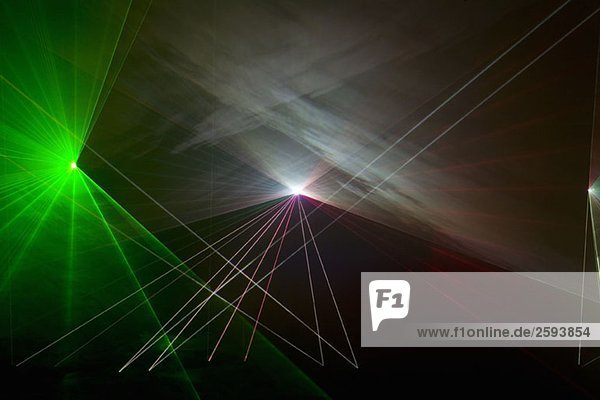 Mehrfarbige Laserleuchten