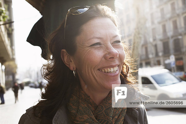 A smiling woman Barcelona Spain
