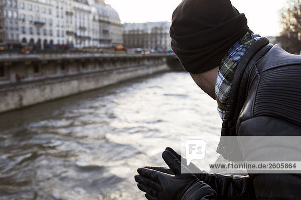 Ein skandinavischen Tourist in Paris Frankreich