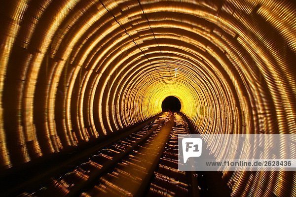 Interiors der leer-Tunnel  Pudong  Huangpu  Puxi  Shanghai  China
