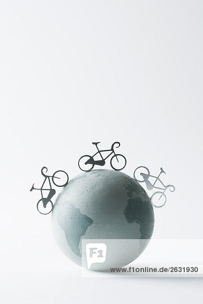 Fahrräder rund um den Globus