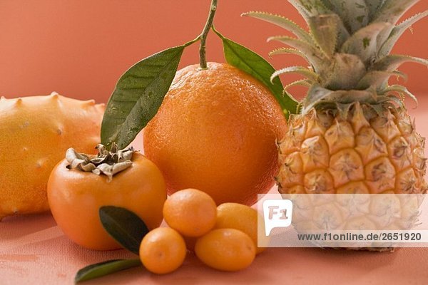 Exotische Früchte  Orange und Kumquats