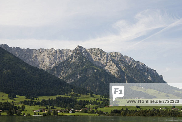 Österreich  Tirol  Walchsee  Zahmer Kaiser  Berglandschaft