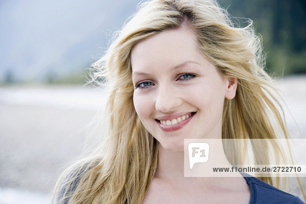 Young woman  smiling  portrait