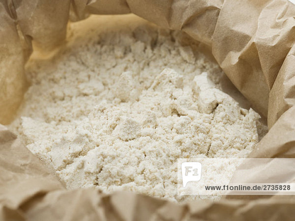 Flour in a paper bag