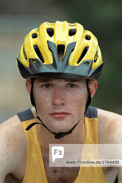 Cyclist  portrait