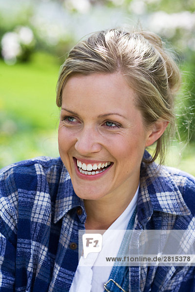 Portrait of a smiling woman Sweden.