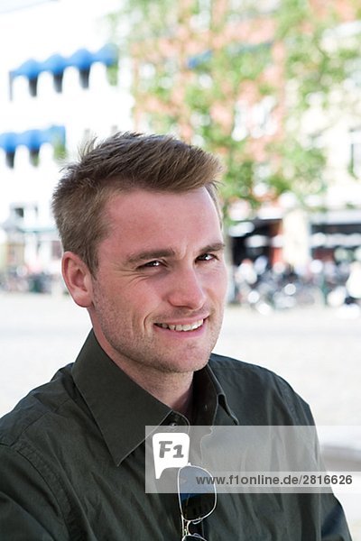 Portrait of a smiling man Sweden.