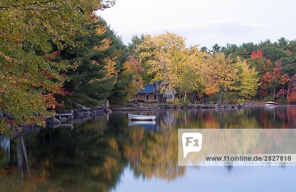 Long Lake bei Bridgton  Maine  USA