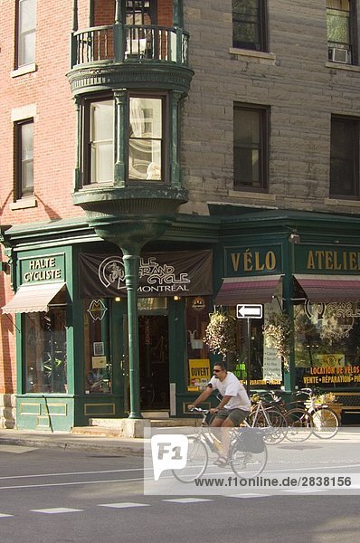 Fahrrad und Reparatur Shop  Typisierung der Bike-Kultur  Montreal  Quebec  Kanada.