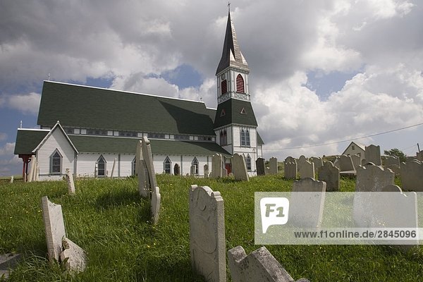 St. Paul's Anglican Church und umliegende Friedhof  Trinity  Neufundland  Kanada