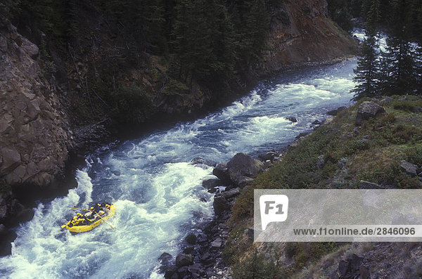 Rafting auf der Chilko River  British Columbia  Kanada.
