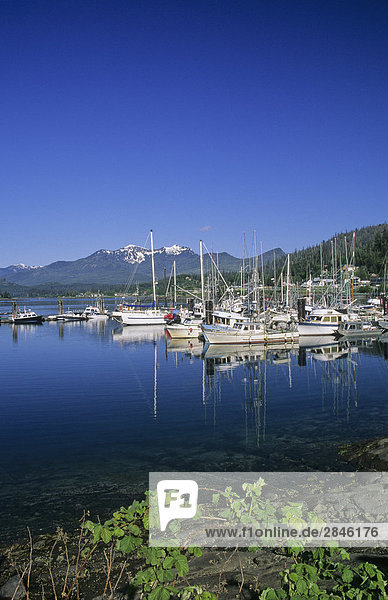 Großstadt Regierung Dock Königin British Columbia Kanada Queen Charlotte Islands