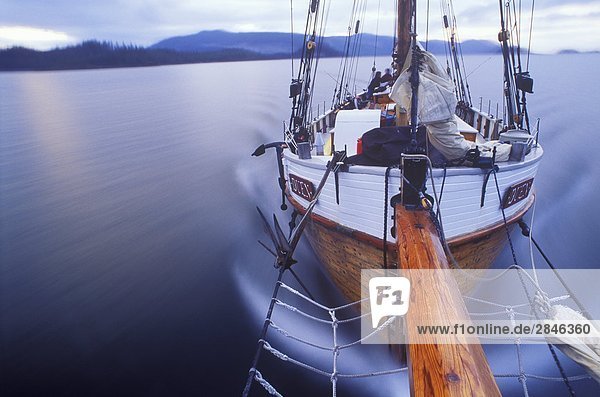 Sailing South Moresby  Gwaii Haanas National Park  British Columbia  Canada.