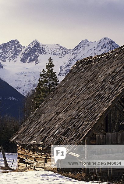 Old abandoned barn  British Columbia  Canada.