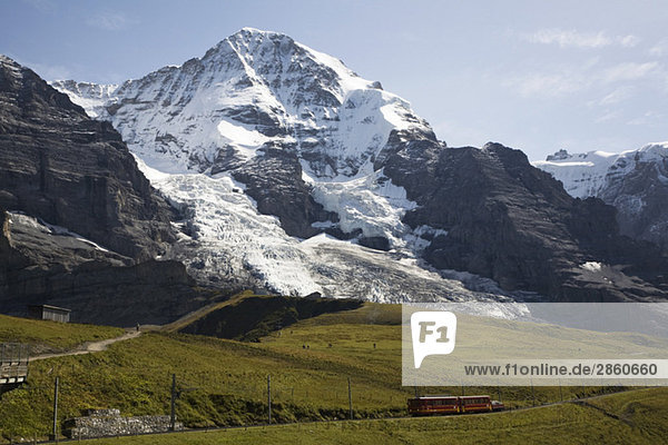 Schweiz  Walliser Alpen  Gebirge  Mönch  Eigergletscher  Jungfraujoch