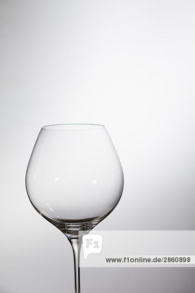 Empty wine glass  close-up