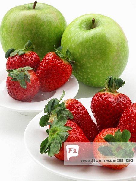 Strawberries and apples