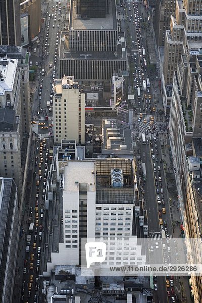 Ansicht der Fifth und Sixth Avenues vom Empire State Building  Manhattan  New York City