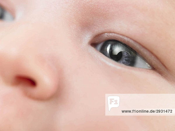 Close up of baby's eye
