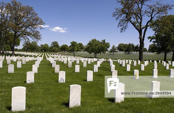Jefferson Barracks National Cemetery  zu Ehren bewaffnete Veteranen  St. Louis  Missouri