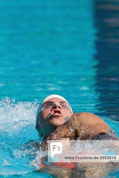 Rückenschwimmen Athlet australisch