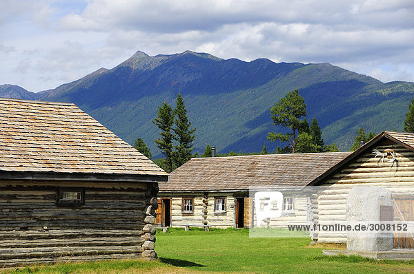 Blockhaus Gebäude Geschichte British Columbia Kanada