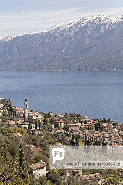 View of the village  Gargnano  Lake Garda  Italy