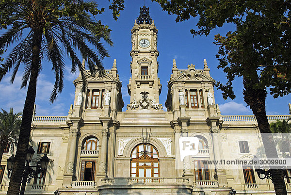 Rathaus der Stadt Valencia  Spanien  Europa