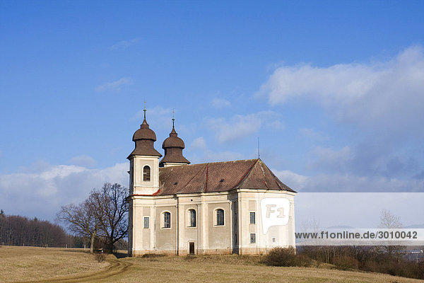 Kirche St. Margaret in Sonov  Bezirk Nachod  Ostböhmen  Tschechien  Europa