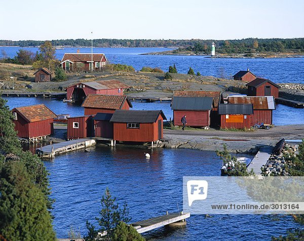 Stockholm Hauptstadt Landhaus Inselgruppe