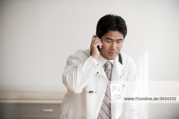 Doctor on cellphone