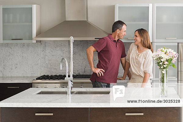 Hispanic couple in a kitchen