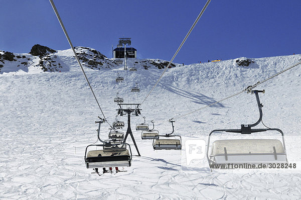 Austria  Tyrol  Stubai Glacier  Fernau Ski lift